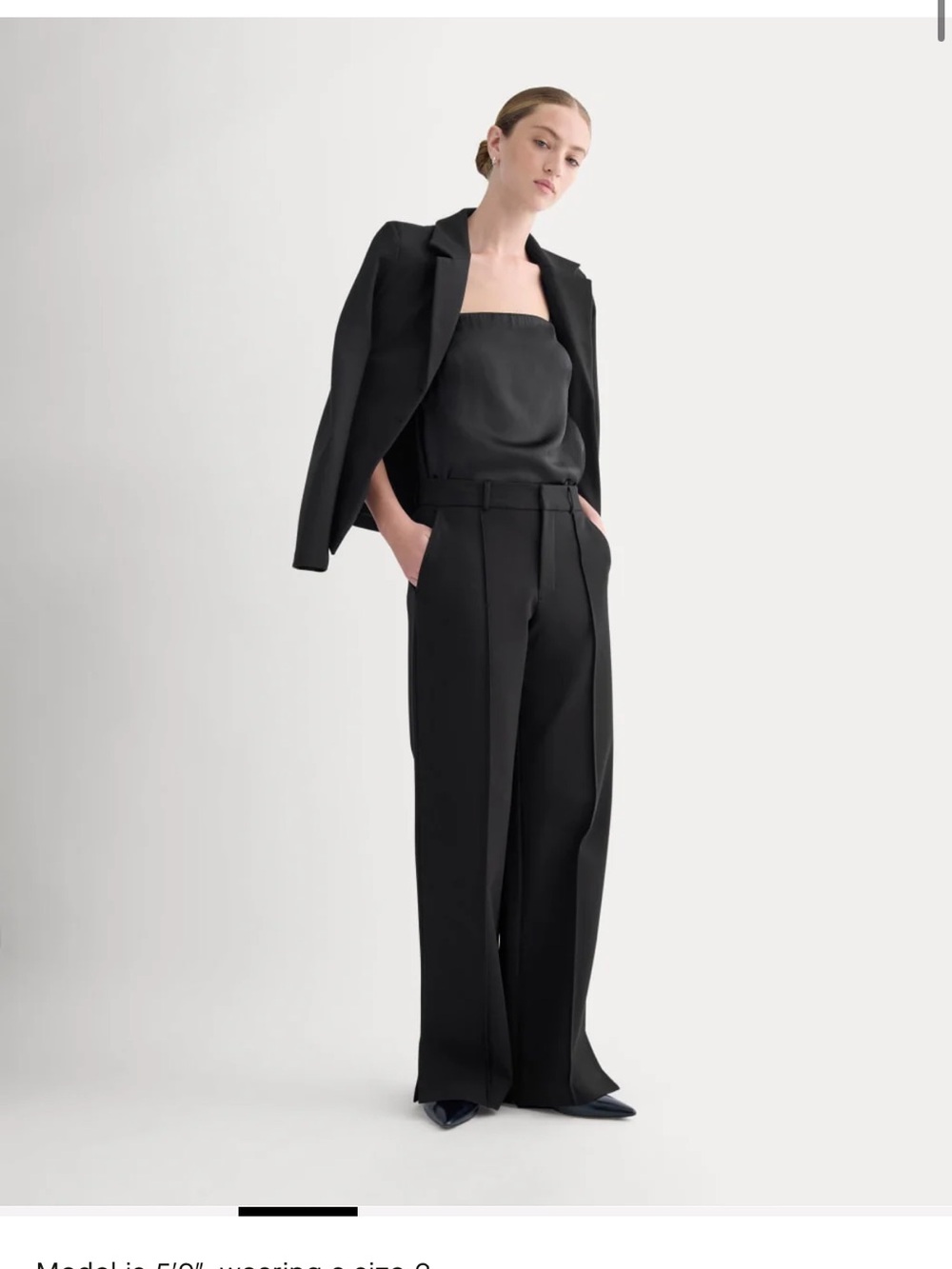 Everlane wide leg ponte trouser NWOT